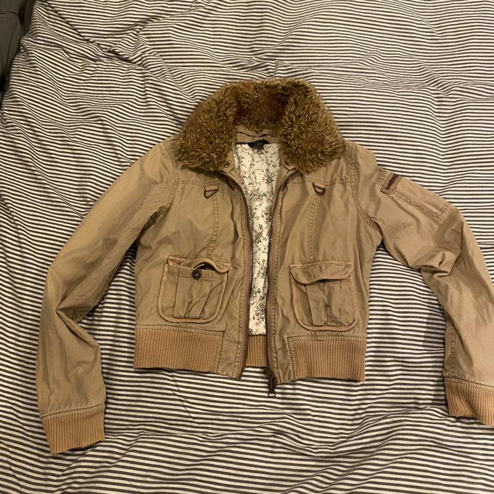 Guess Jeans, women’s fur lined cotton Jacket